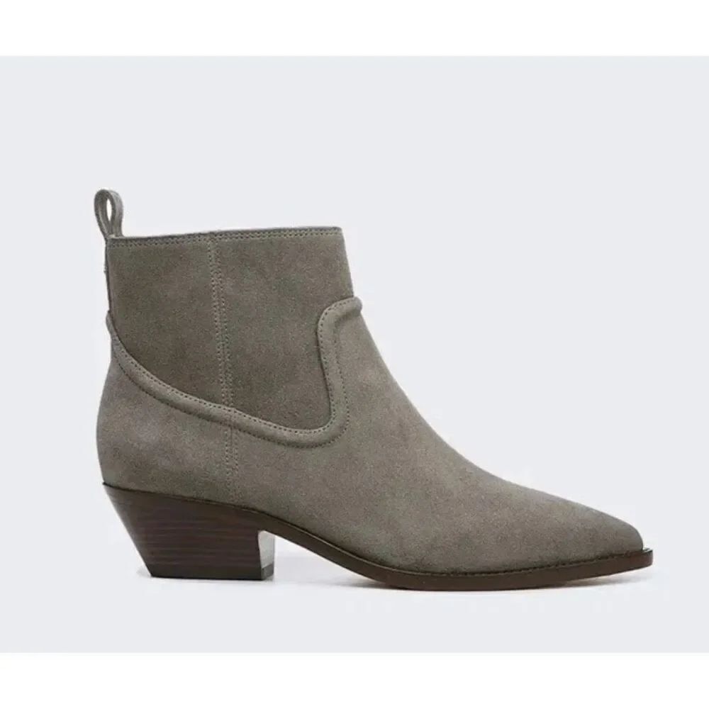 VERONICA BEARD KINSLEY BOOTIE in Grey NWOB Size 6M